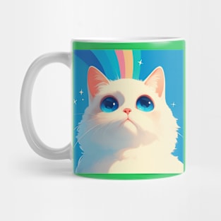 Stargazer Whiskers: Rainbow Radiance Mug